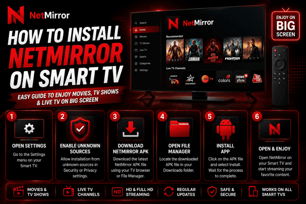 How to Install NetMirror on Smart TV