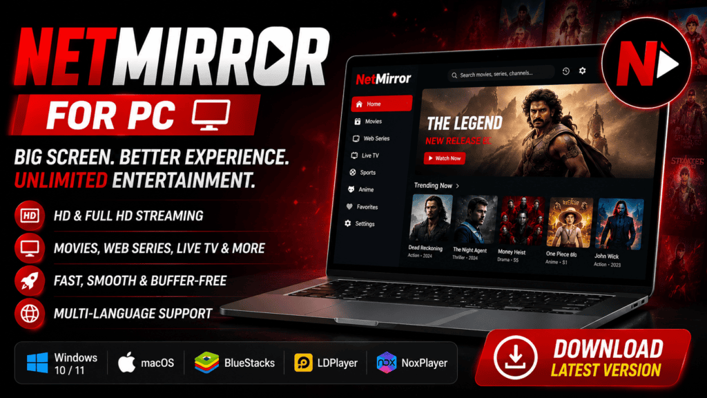 NetMirror For PC Download Latest Version 2026